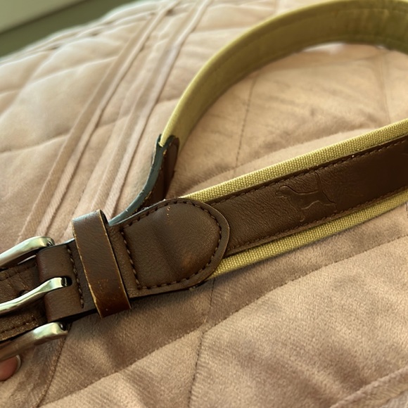 Dog Embossed Leather Boys Belt Small (22-24) - Picture 1 of 5